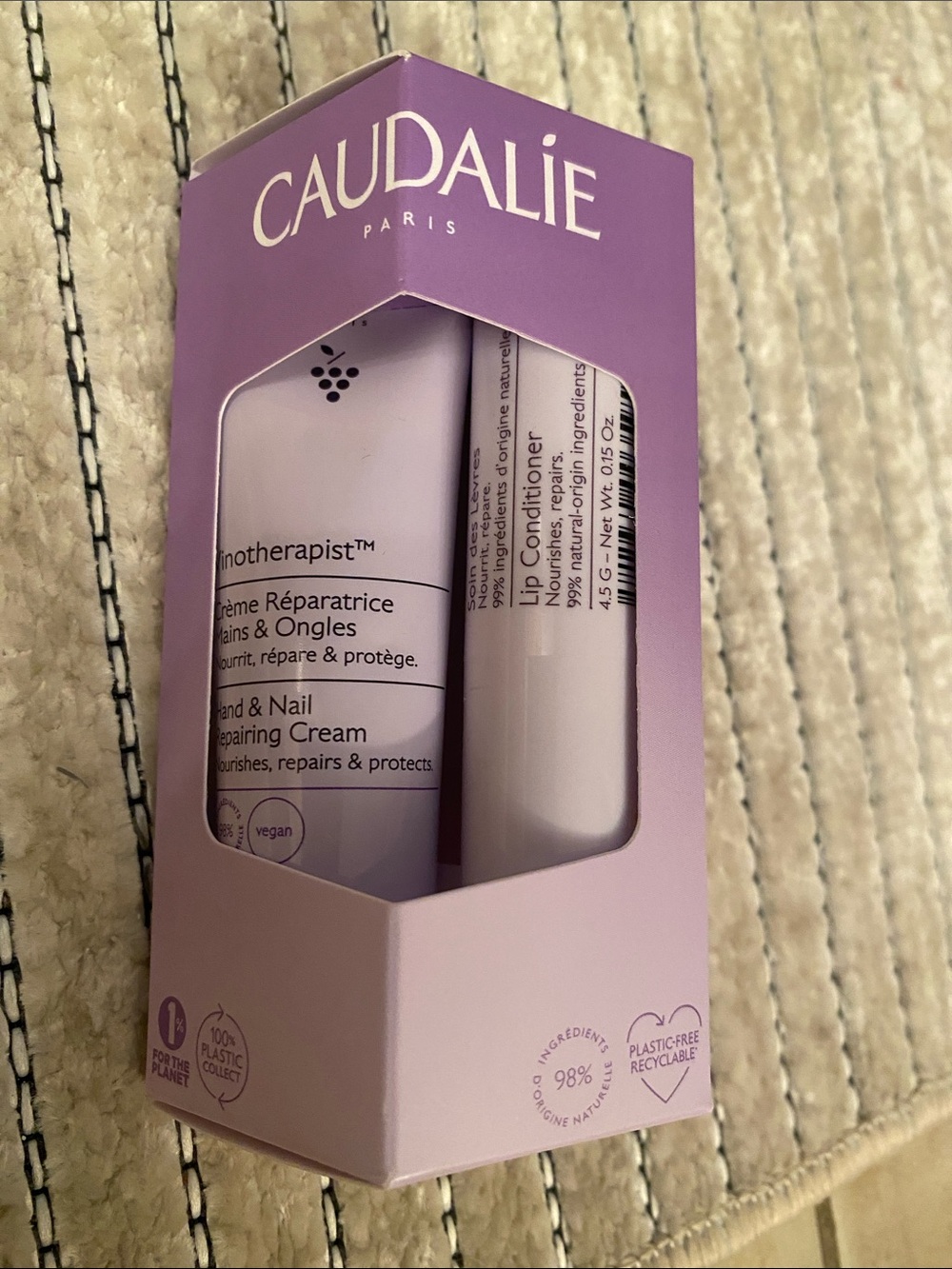 Caudalie Lavender Hand & Lip Care Set